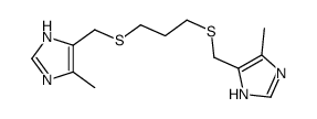 5-methyl-4-[3-[(5-methyl-1H-imidazol-4-yl)methylsulfanyl]propylsulfanylmethyl]-1H-imidazole Structure