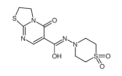 N-(1,1-dioxo-1,4-thiazinan-4-yl)-5-oxo-2,3-dihydro-[1,3]thiazolo[3,2-a]pyrimidine-6-carboxamide Structure