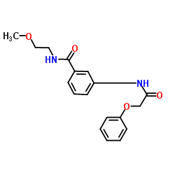 N-(2-Methoxyethyl)-3-[(phenoxyacetyl)amino]benzamide结构式