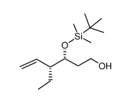 (3R,4R)-3-((tert-butyldimethylsilyl)oxy)-4-ethylhex-5-en-1-ol Structure