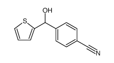 Benzonitrile, 4-(hydroxy-2-thienylmethyl) Structure