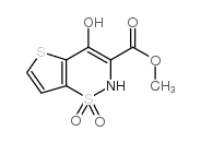 Methyl 4-hydroxy-2H-thieno[2,3-e][1,2]thiazine-3-carboxylate 1,1-dioxide Structure