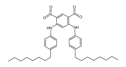 4,6-dinitro-N,N'-bis(4-octylphenyl)-benzene-1,3-diamine Structure