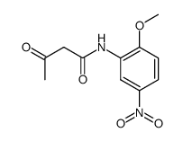 acetoacetic acid-(2-methoxy-5-nitro-anilide) Structure