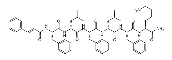 cinnamoyl-F(D)LF(D)LFK-NH2 Structure