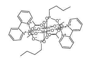 [Mn4O2(1-butanephoshonate)2(acetate)4(2,2'-bipyridine)2] Structure