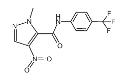 2-methyl-4-nitro-2H-pyrazole-3-carboxylic acid (4-trifluoromethyl-phenyl)-amide Structure