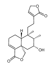 7α-hydroxy-ent-clerodan-3,13-dien-18,19:16,15-diolide Structure