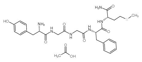 METHIONINE ENKEPHALINAMIDE ACETATE SALT结构式