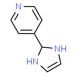 Pyridine, 4-(2,3-dihydro-1H-imidazol-2-yl)- (9CI) Structure