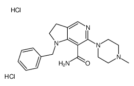 1-benzyl-6-(4-methylpiperazin-1-yl)-2,3-dihydropyrrolo[3,2-c]pyridine-7-carboxamide,dihydrochloride Structure