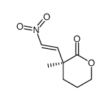 (S)-(-)-2-Methyl-2-(2'-nitrovinyl)-δ-valerolactone Structure