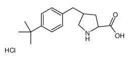(2S,4R)-4-(4-(TERT-BUTYL)BENZYL)PYRROLIDINE-2-CARBOXYLIC ACID HYDROCHLORIDE Structure