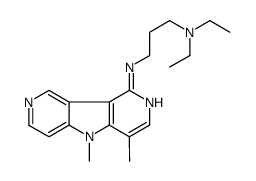 n'-(4,5-dimethyl-5h-pyrrolo[3,2-c:4,5-c']dipyridin-1-yl)-n,n-diethylpropane-1,3-diamine结构式