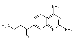 1-(2,4-Diamino-7-pteridinyl)-1-butanone Structure