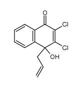 1-allyl-2,3-benzo-5,6-dichloro-1-hydroxycyclohex-5-en-4-one Structure