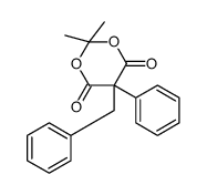 5-benzyl-2,2-dimethyl-5-phenyl-1,3-dioxane-4,6-dione Structure