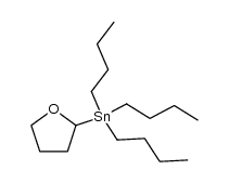 (2-tetrahydrofuranyl)tri-n-butylstannane结构式