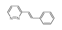 Pyridazine,3-(2-phenylethenyl)- Structure