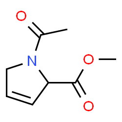 1H-Pyrrole-2-carboxylic acid, 1-acetyl-2,5-dihydro-, methyl ester (9CI) Structure