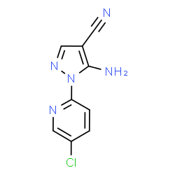 5-Amino-1-(5-chloro-2-pyridinyl)-1H-pyrazole-4-carbonitrile structure