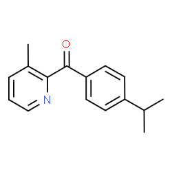 3-METHYL-2-[4-(PROPAN-2-YL)BENZOYL]PYRIDINE结构式