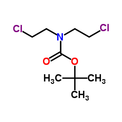 tert-Butyl bis(2-chloroethyl)carbamate Structure