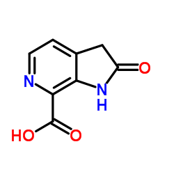 2-Oxo-2,3-dihydro-1H-pyrrolo[2,3-c]pyridine-7-carboxylic acid structure