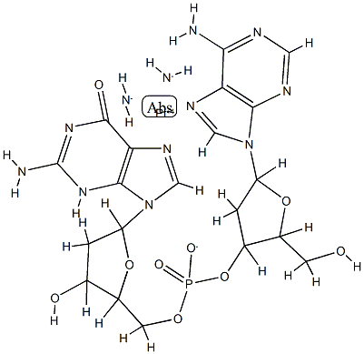 cisplatin-deoxy(adenosine monophosphate guanosine) adduct structure