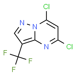 5,7-DICHLORO-3-TRIFLUOROMETHYLPYRAZOLO[1,5-A]PYRIMIDINE Structure