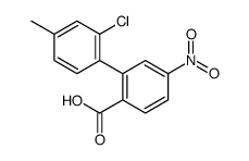 2-(2-chloro-4-methylphenyl)-4-nitrobenzoic acid结构式