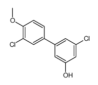 3-chloro-5-(3-chloro-4-methoxyphenyl)phenol Structure