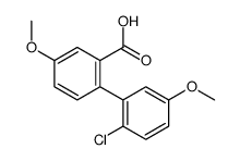 2-(2-chloro-5-methoxyphenyl)-5-methoxybenzoic acid结构式