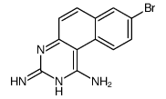 8-bromobenzo[f]quinazoline-1,3-diamine结构式