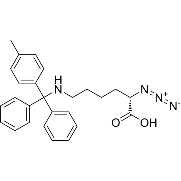 N3-L-Lys(Mtt)-OH Structure