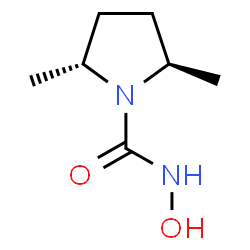 1-Pyrrolidinecarboxamide,N-hydroxy-2,5-dimethyl-,(2R-trans)-(9CI) structure