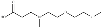 3-((2-(2-甲氧基乙氧基)乙基)(甲基)氨基)丙酸结构式