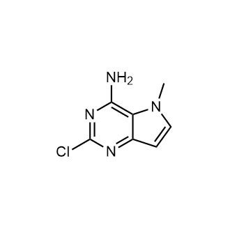 2-Chloro-5-methyl-5H-pyrrolo[3,2-d]pyrimidin-4-amine structure