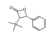 trans-4-Phenyl-3-trimethylsilyl-2-oxetanon结构式