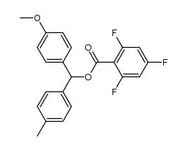 4-methoxy-4′-methylbenzhydryl 2,4,6-trifluorobenzoate Structure