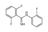 2,6-difluoro-N'-(2-fluorophenyl)benzenecarboximidamide Structure