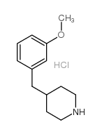 4-[(3-METHOXYPHENYL)METHYL]-PIPERIDINE HYDROCHLORIDE Structure