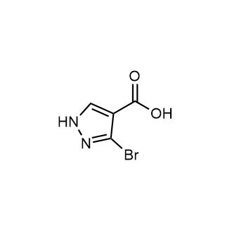 3-溴-1H-吡唑-4-羧酸结构式