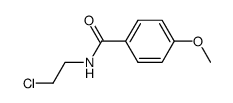 N-(2-chloroethyl)-4-methoxybenzamide结构式