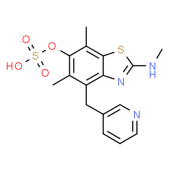 6-Benzothiazolol,5,7-dimethyl-2-(methylamino)-4-(3-pyridinylmethyl)-,hydrogen sulfate (ester) (9CI) picture