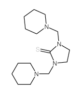 2-Imidazolidinethione,1,3-bis(1-piperidinylmethyl)- Structure