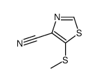 4-Thiazolecarbonitrile,5-(methylthio)-结构式