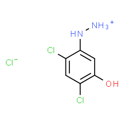 Phenol, 2,4-Dichlor-5-hydrazin-, Monohydrochlorid结构式