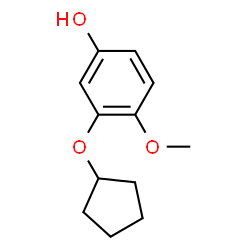 3-(Cyclopentyloxy)-4-methoxyphenol Structure