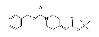 4-tert-butoxycarbonyl-methylene-N-CBZ-piperidine结构式